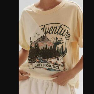 New XL Daily Practice x Anthropologie lantern outdoor graphic t-shirt
